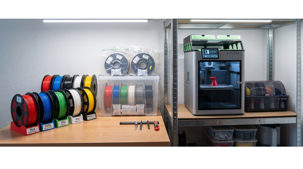 DortDraussen 3D-Druck Filament Banner mit Bambu Lab X1-Carbon
